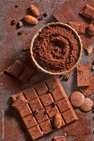 Fototapeta chocolate bars.