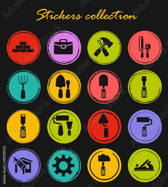Obraz Work tools icons set