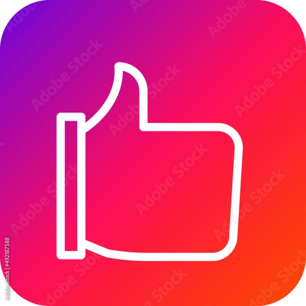 Fototapeta Like Vector Icon Design Illustration