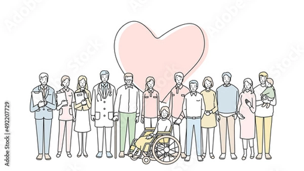 Obraz 介護関係の人々