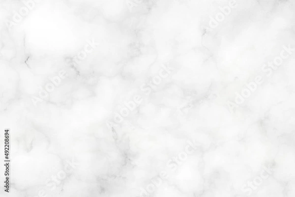 Obraz 白い大理石のシンプルでおしゃれな背景素材。
