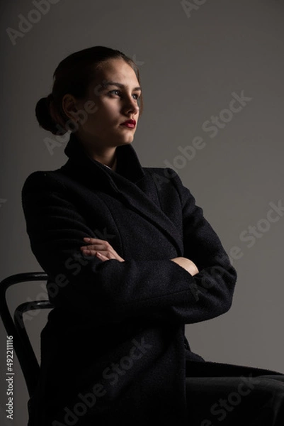 Obraz Caucasian woman portrait in classic style
