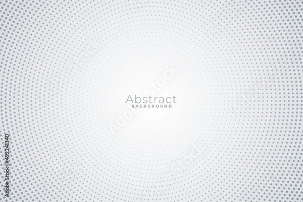Fototapeta abstract halftone circles white background