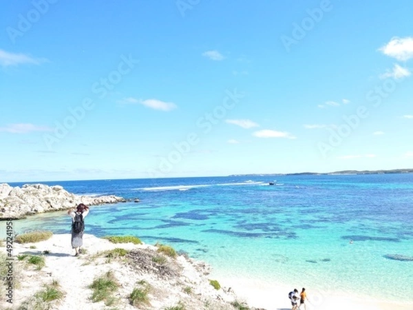 Obraz person on the beach