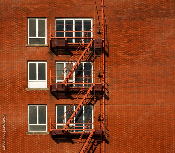 Obraz Fire Escape Red Brick