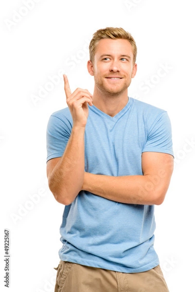 Obraz Happy man Has an idea