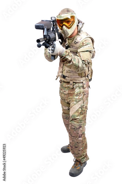 Obraz Paintball player