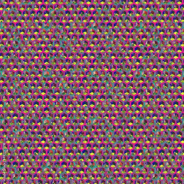 Obraz seamless texture, seamless pattern, abstract pattern with lines, social media ad background, background, backdrop, colorful background, background texture, abstract pattern background, fabric texture