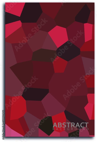 Obraz Portrait style mosaic effect. Abstract background. EPS 10.