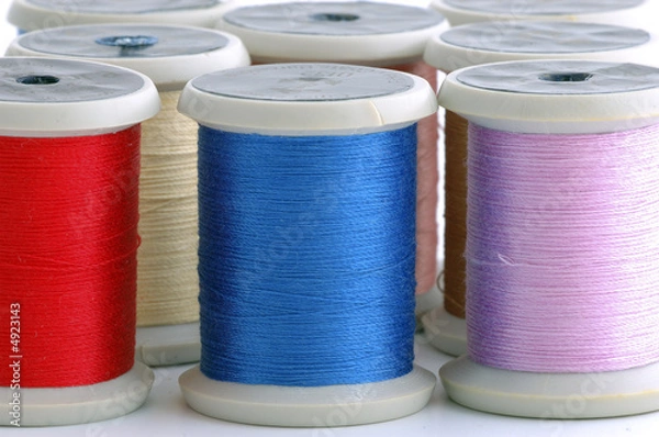Fototapeta Bobinas de hilo