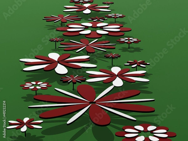 Fototapeta Flower road