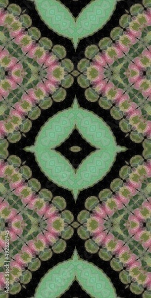 Fototapeta Fractodome Colorful Seamless Fractal Patterns