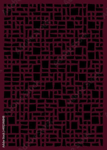 Fototapeta Offset Quads generative art background art illustration