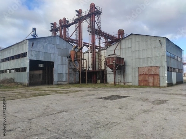Obraz grain elevator and silo