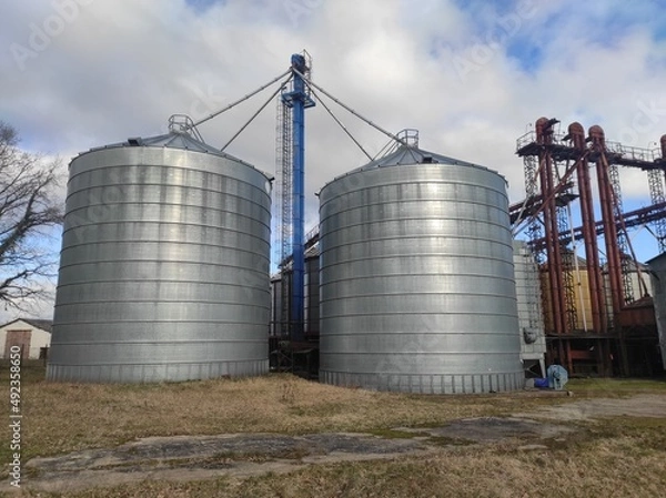 Obraz grain tanks