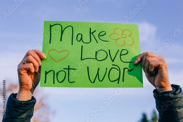 Obraz Make love, not war