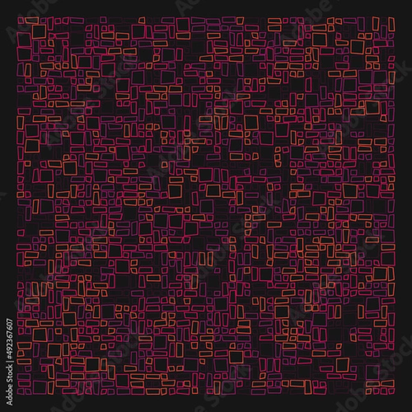 Fototapeta Offset Quads generative art background art illustration