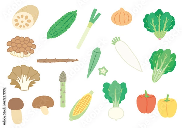 Obraz 野菜のイラスト2