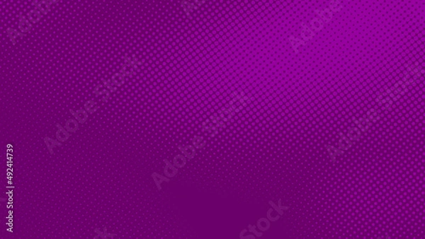 Obraz Abstract dots halftone purple color pattern gradient texture background.