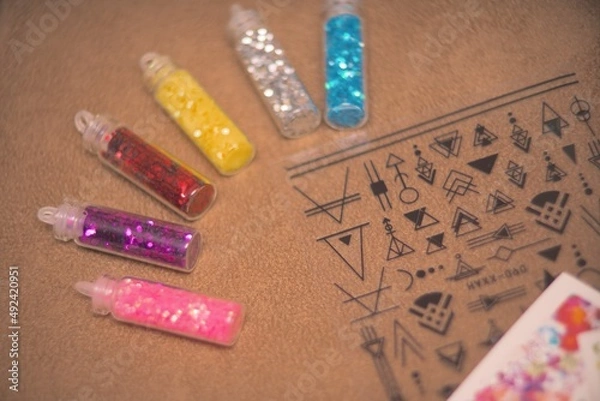 Obraz accessories and tools for manicure