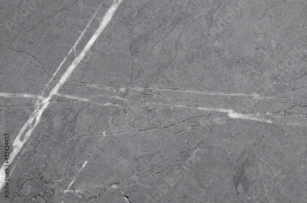 Fototapeta Grey marble texture.Natural pattern or abstract background.