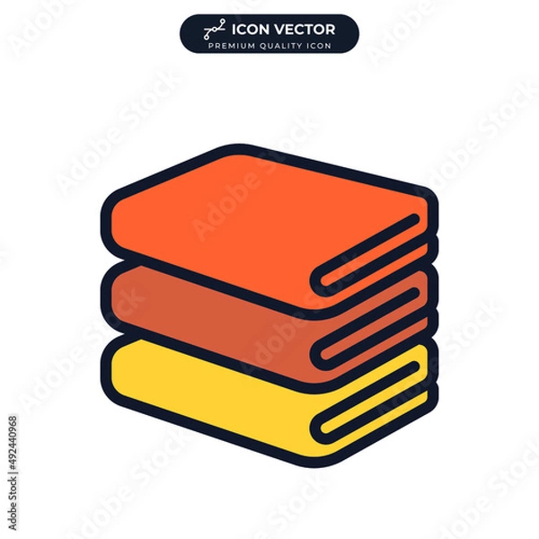 Fototapeta towel icon symbol template for graphic and web design collection logo vector illustration