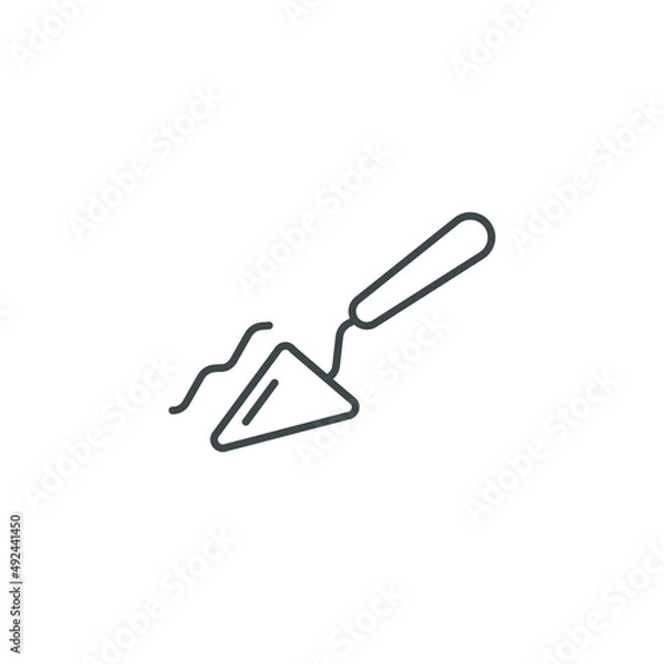 Fototapeta palette knife icons  symbol vector elements for infographic web