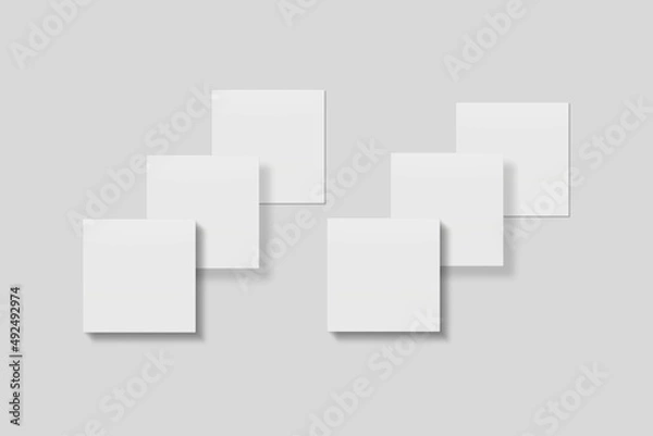 Fototapeta Blank Paper for Mockup. 3D Render.