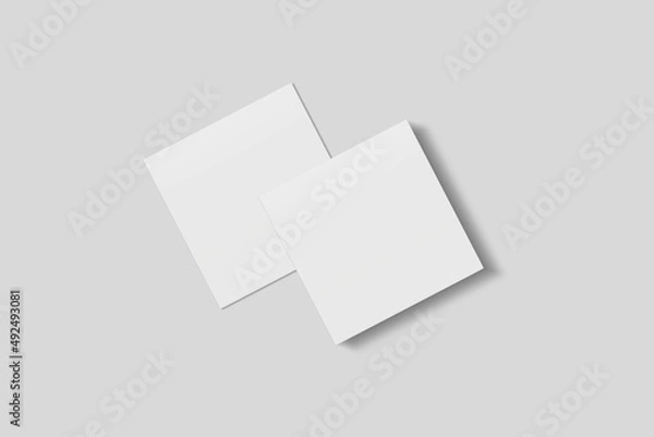 Fototapeta Blank Paper for Mockup. 3D Render.