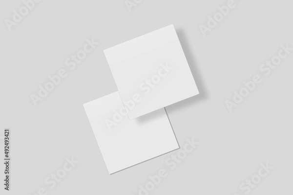 Fototapeta Blank Paper for Mockup. 3D Render.