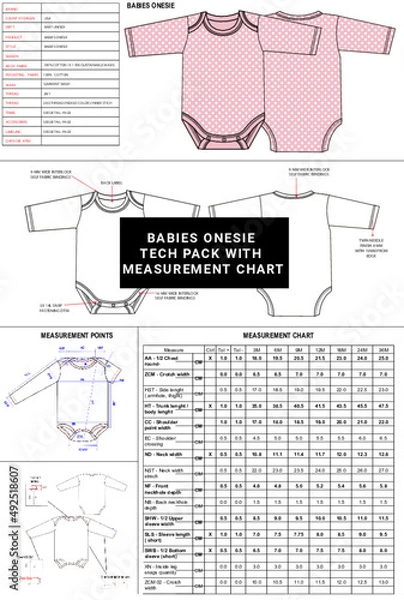 Fototapeta BABIES ONESIE TECH PACK