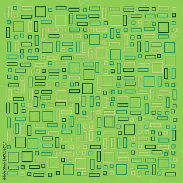 Obraz Offset Quads generative art background art illustration