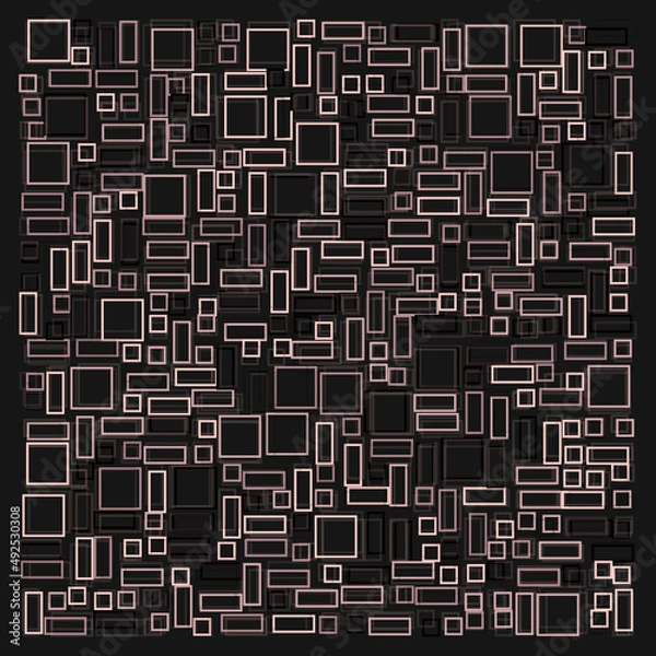 Fototapeta Offset Quads generative art background art illustration