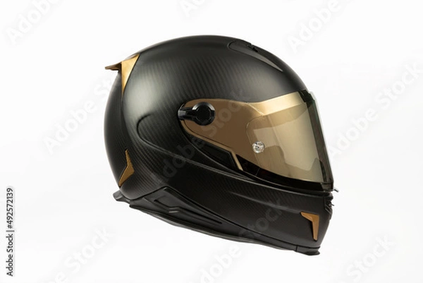 Obraz motorcycle helmet on a white background