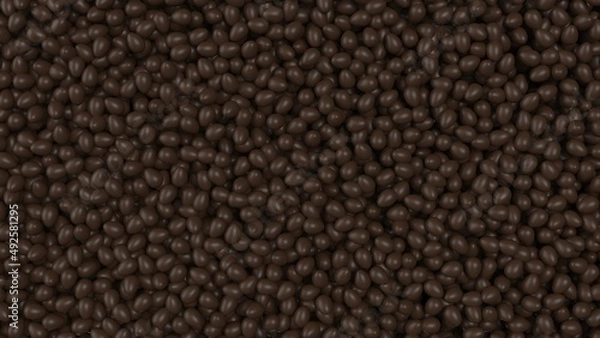 Fototapeta easter chocolate eggs 3d-render background