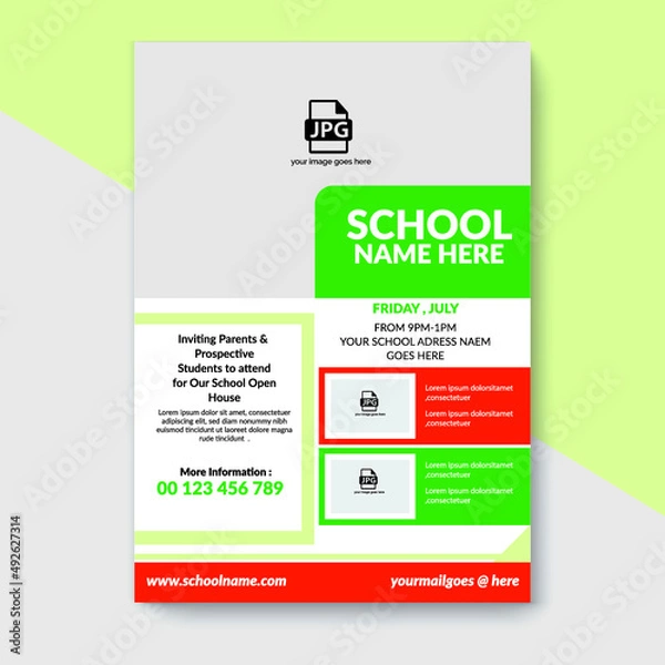 Obraz School Flyer Template