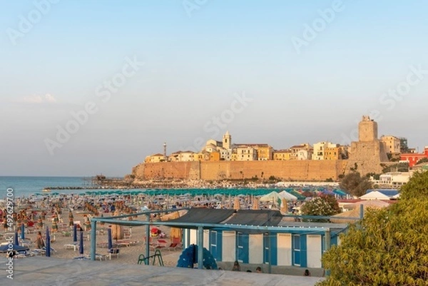 Obraz Panoramic view of the historic village of Termoli (CB - Italy)