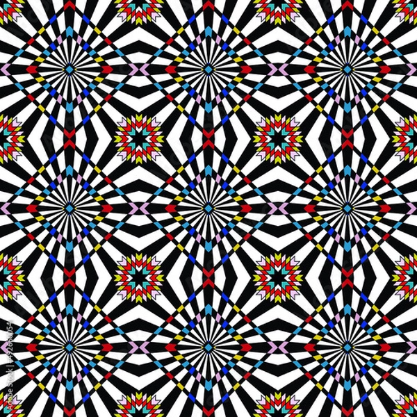 Fototapeta seamless pattern, geometric design