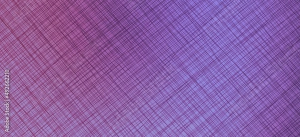 Obraz Violet lilac background with fabric texture. Space for creative ideas and graphic design. Grunge texture. Checkered background of diagonal colored lines.