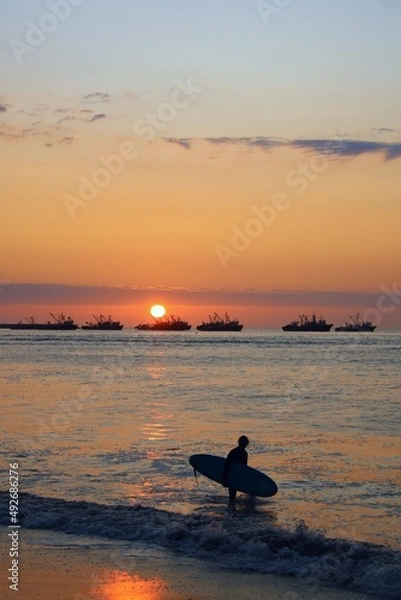 Obraz sunset on the beach