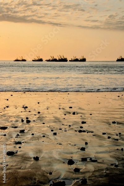 Obraz sunset on the beach