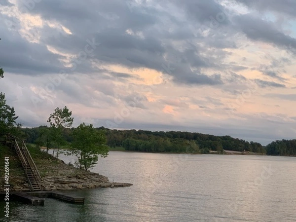 Obraz lake and forest