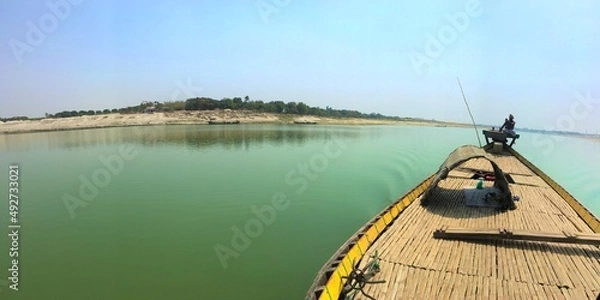 Obraz boat on the river