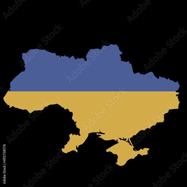 Fototapeta Map of free Ukraine in its borders on a black background

Poster The territory of the state of Ukraine on a black background