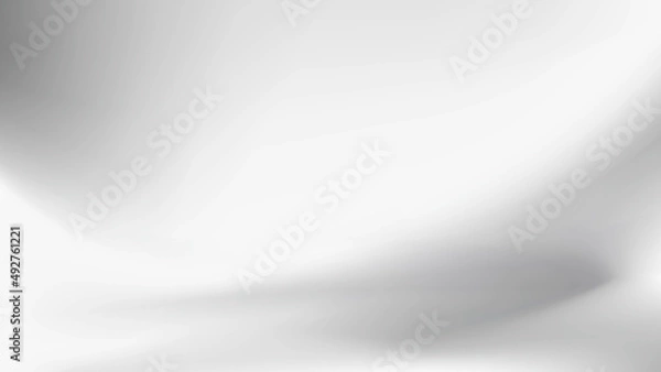 Obraz 白い布のドレープ、波のような生地のしわ、背景画像