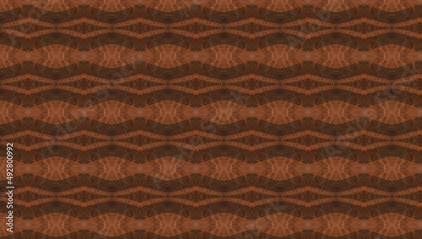 Obraz a simple brown geometry texture