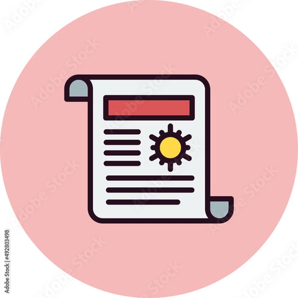 Fototapeta Covid Report Icon