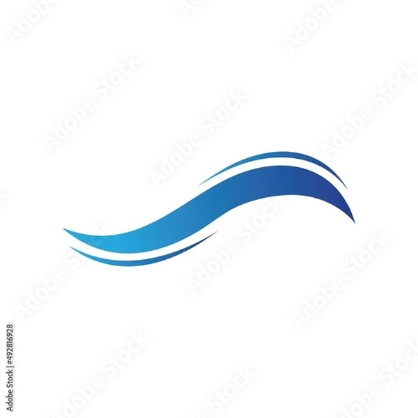 Obraz Wave beach vector illustration design