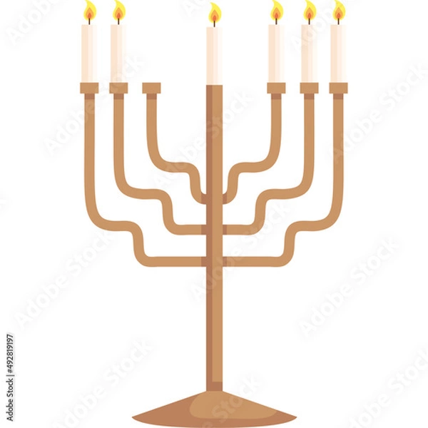 Obraz chandelier with five candles