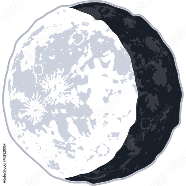 Obraz waxing gibbous moon phase